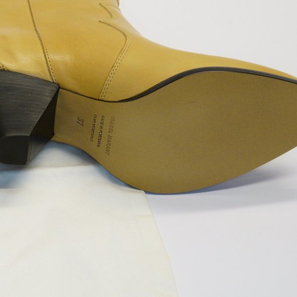 Isabel Marant Darizo Leather Ankle Boots, Beige, New in Box, Bag - Picture 9 of 9